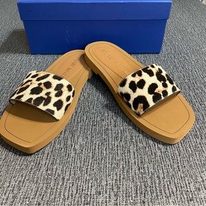 Stuart Weitzman Delilah Genuine Calf Hair Slide Sandal